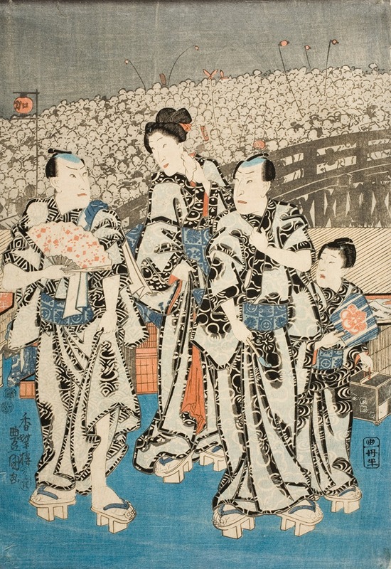 Utagawa Kunisada (Toyokuni III) - Summer Celebration in Edo