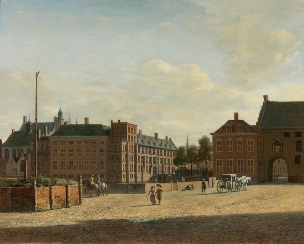 Gerrit Adriaensz. Berckheyde - The Plaats With The Binnenhof And The Gevangenpoort, The Hague
