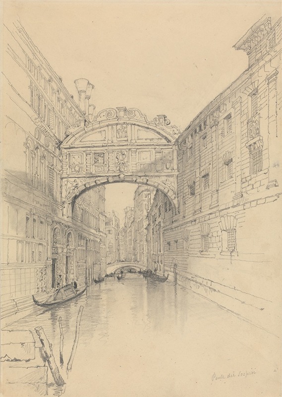 Samuel Prout - The Bridge of Sighs, Venice