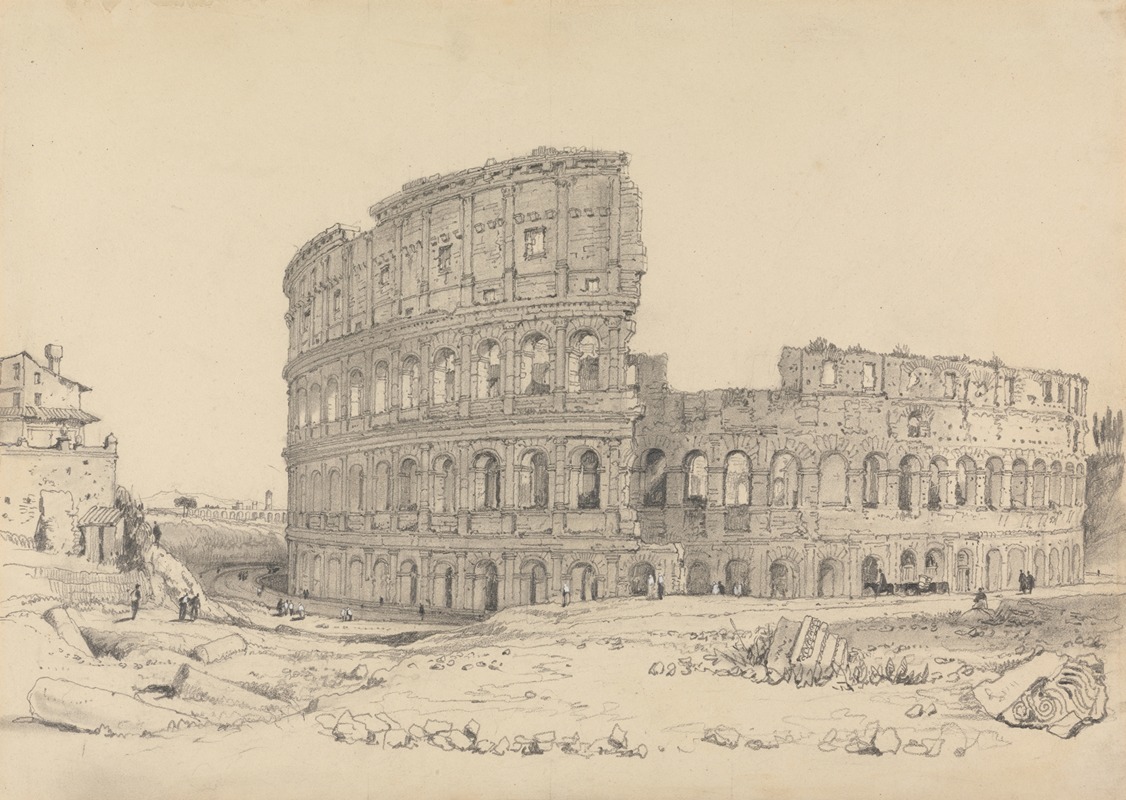 Samuel Prout - The Colosseum, Rome