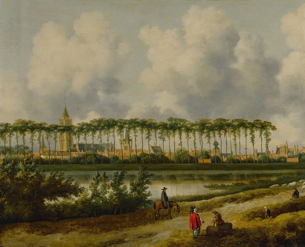 Jan Van Kessel The Elder - A view of Gorinchem from the southwest