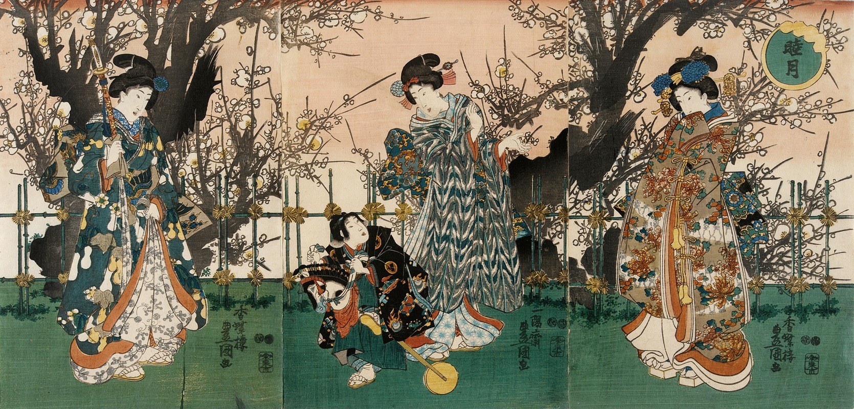 Utagawa Kunisada (Toyokuni III) - The First Lunar Month