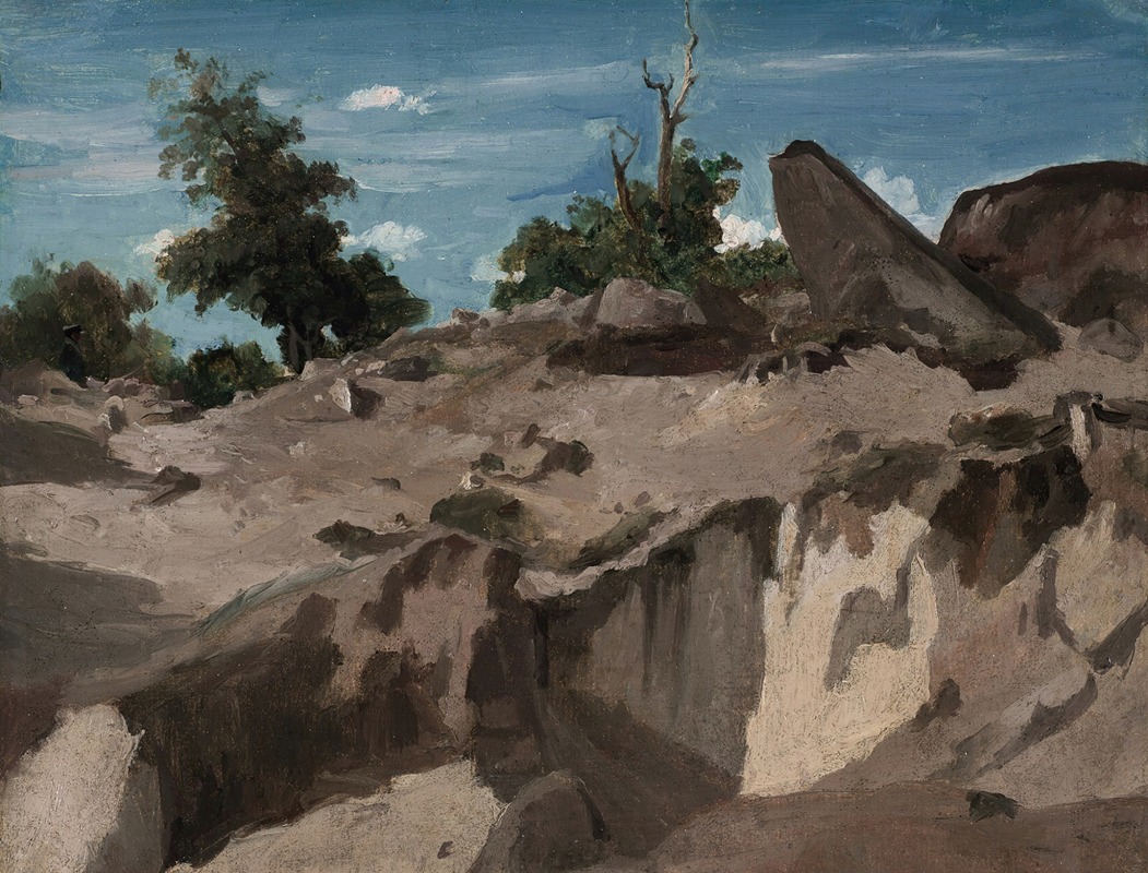Jean-Baptiste-Camille Corot - Forêt de Fontainebleau – Au plateau brûlé