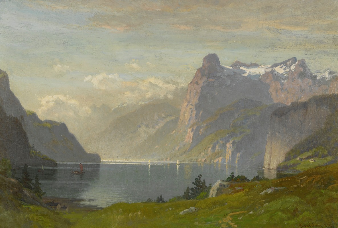 John Joseph Enneking - Morning, Lake Lucerne