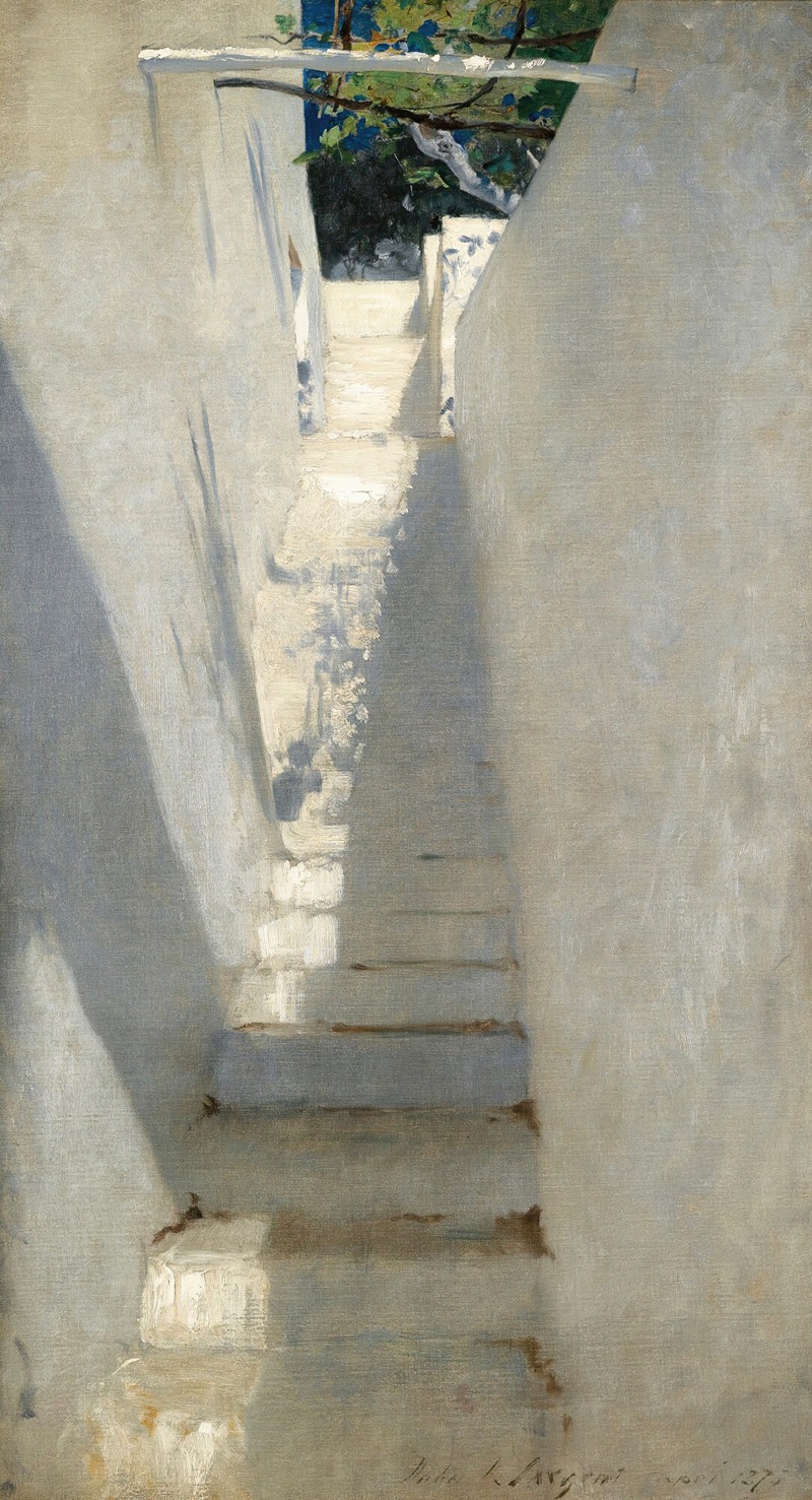 John Singer Sargent - Staircase In Capri