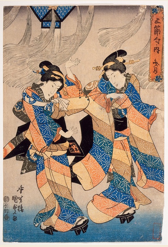 Utagawa Kunisada (Toyokuni III) - The Seventh Month