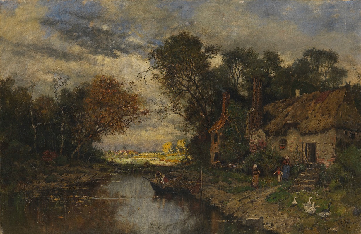 Karl Heffner - Idyll am Kanal