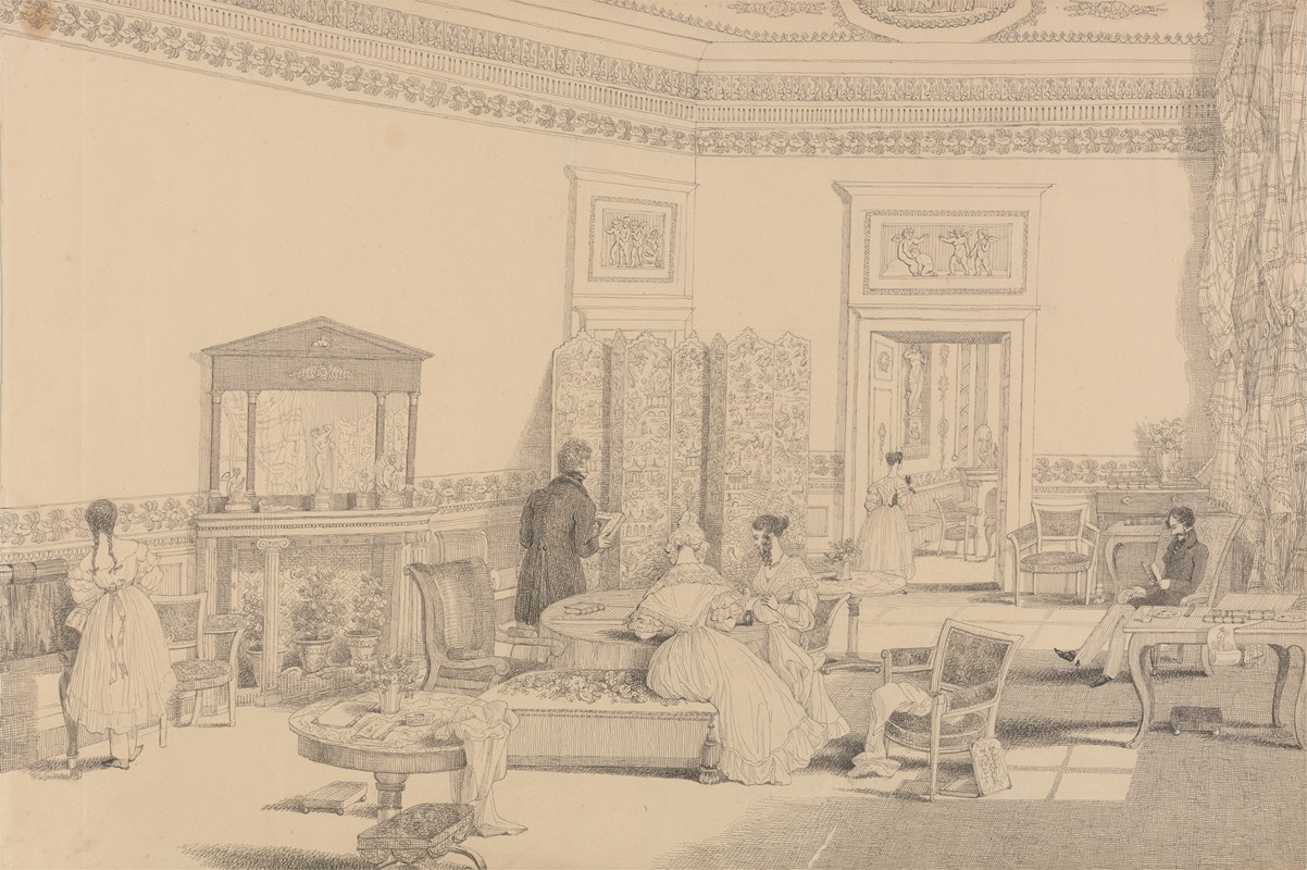 Sir Charles D'Oyly - Drawing Room, Casino Pecori