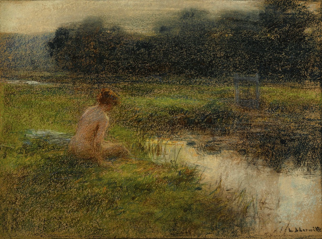 Léon Augustin Lhermitte - The Bather