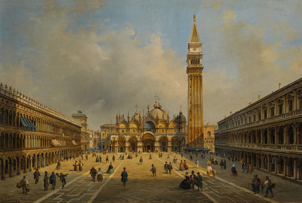 Luigi Querena - Venice, a view of St. Mark’s Square