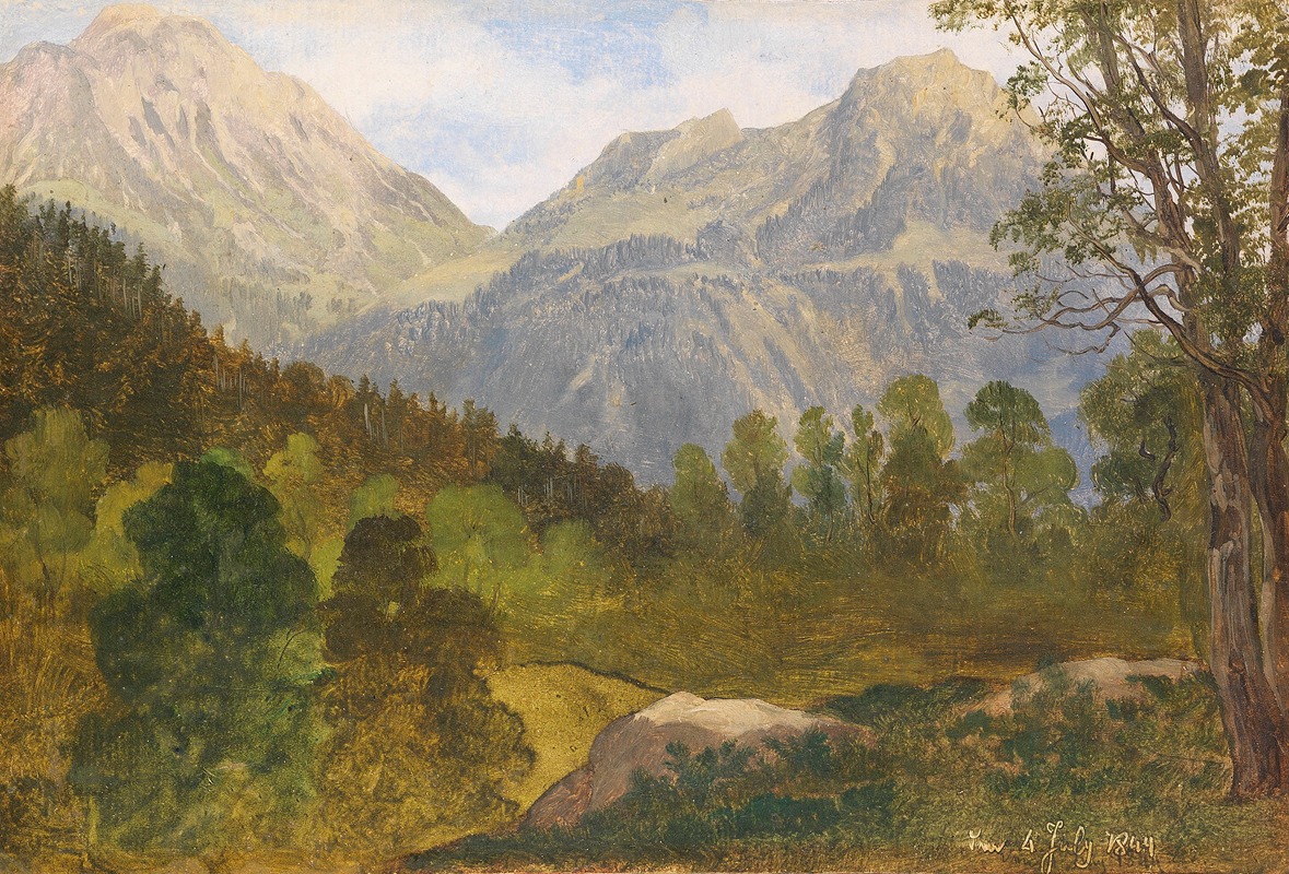 Martin Martin - Blick auf das Hohe Brett und den Jenner am Königsee