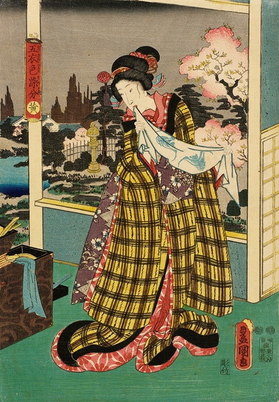 Utagawa Kunisada (Toyokuni III) - Yellow