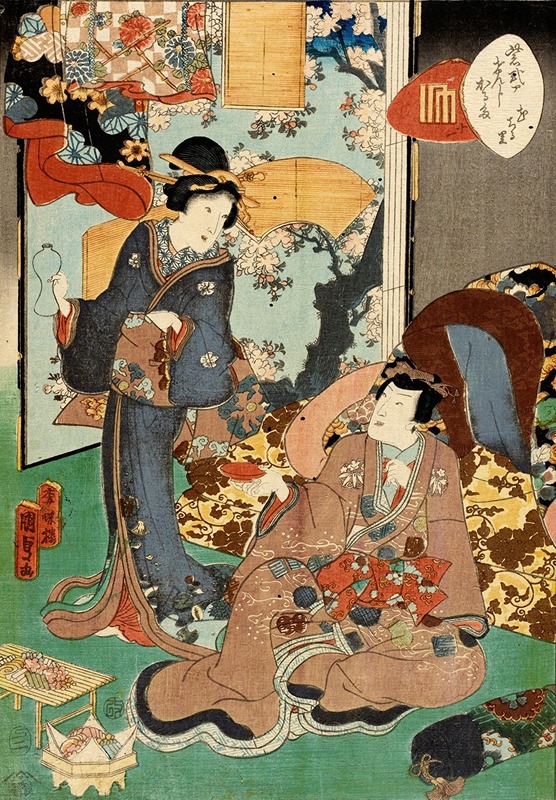 Utagawa Kunisada II - Hanachirusato