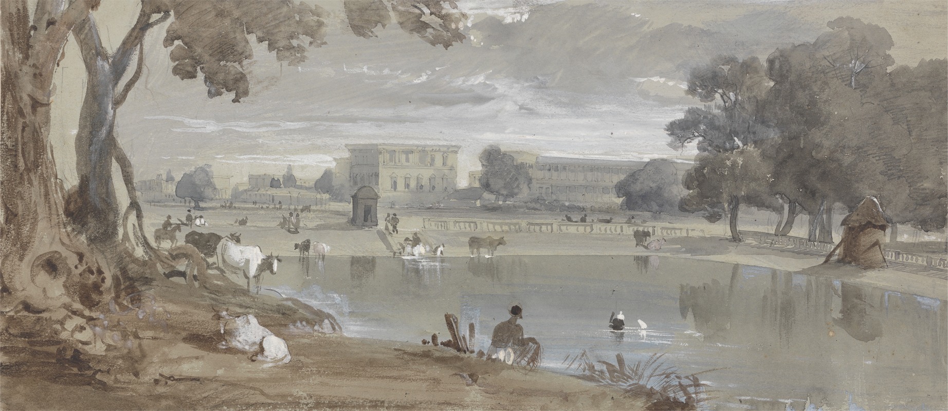 Sir Charles D'Oyly - View of Part of Chowringhee – Calcutta