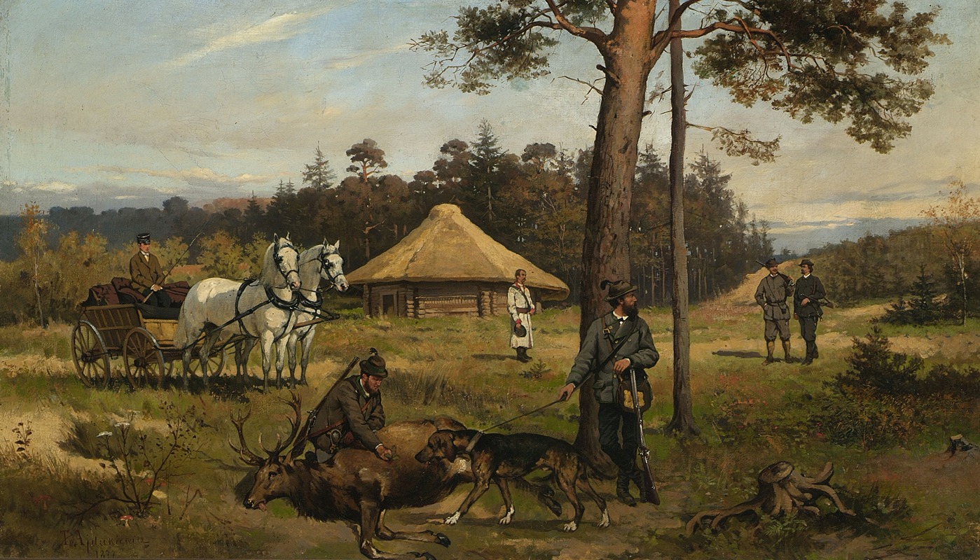 Tadeusz Ajdukiewicz - After hunting for a deer