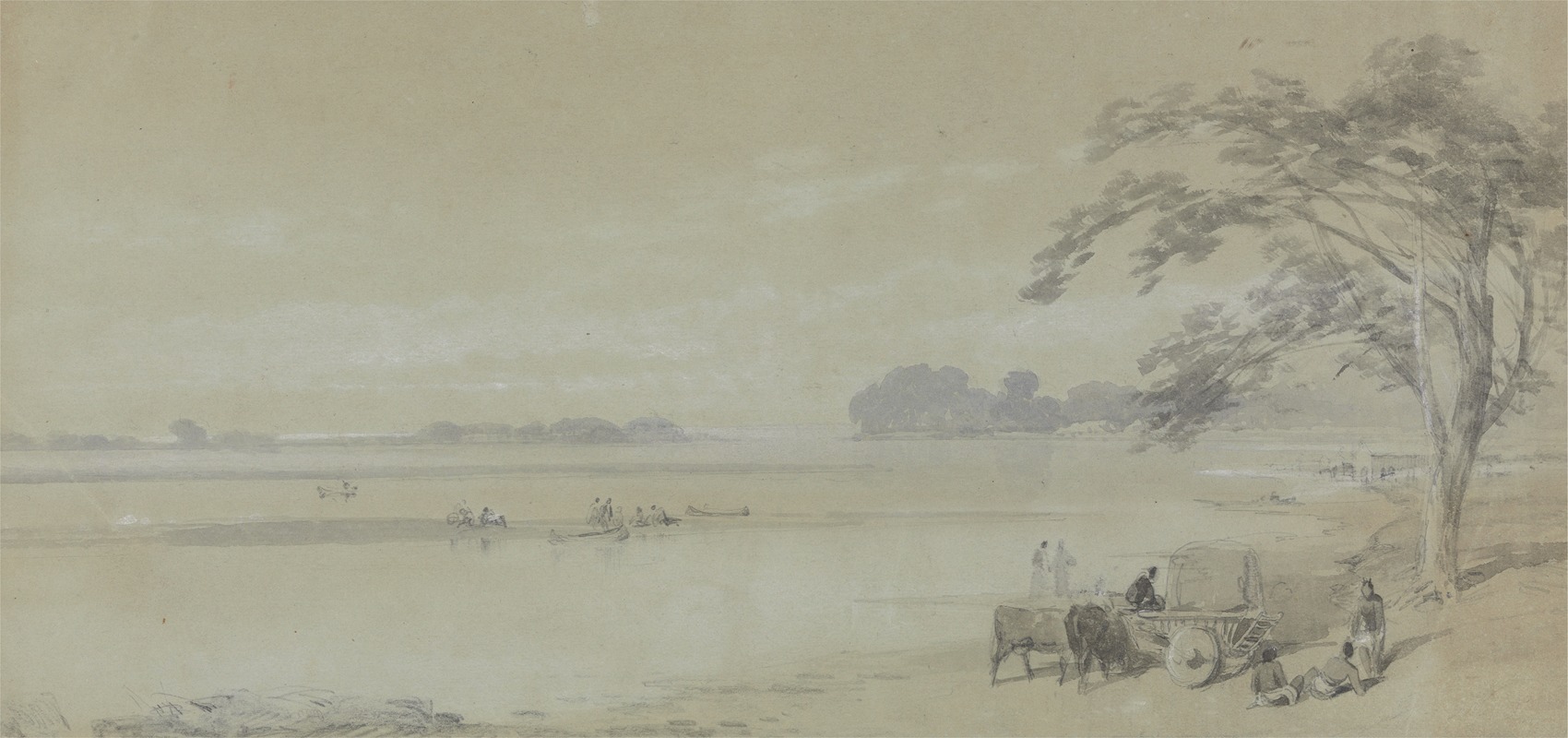 Sir Charles D'Oyly - Water View near Calcutta