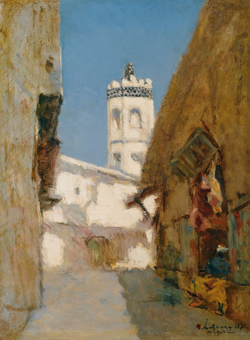 Albert Lebourg - La Rue Des Blondeurs À Alger