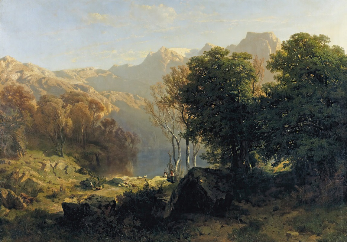 Alexandre Calame - Lake Lucerne