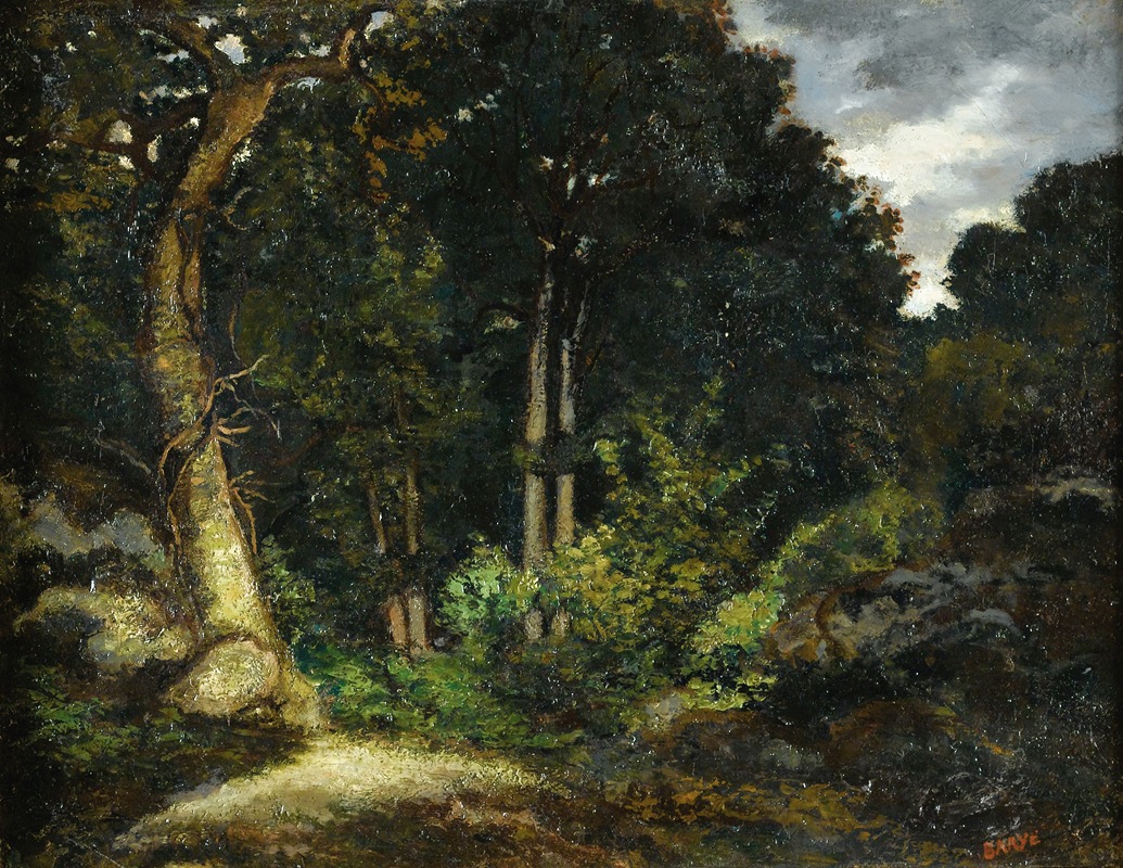 Antoine-Louis Barye - View Of Fontainebleau Forest