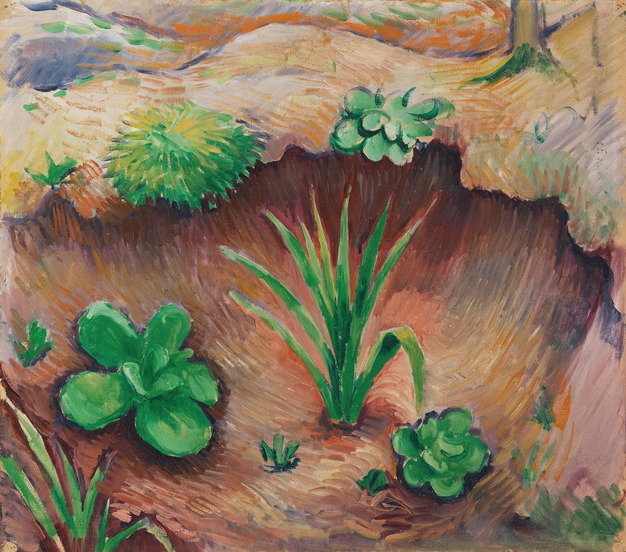 August Macke - Pflänzchen im Wald