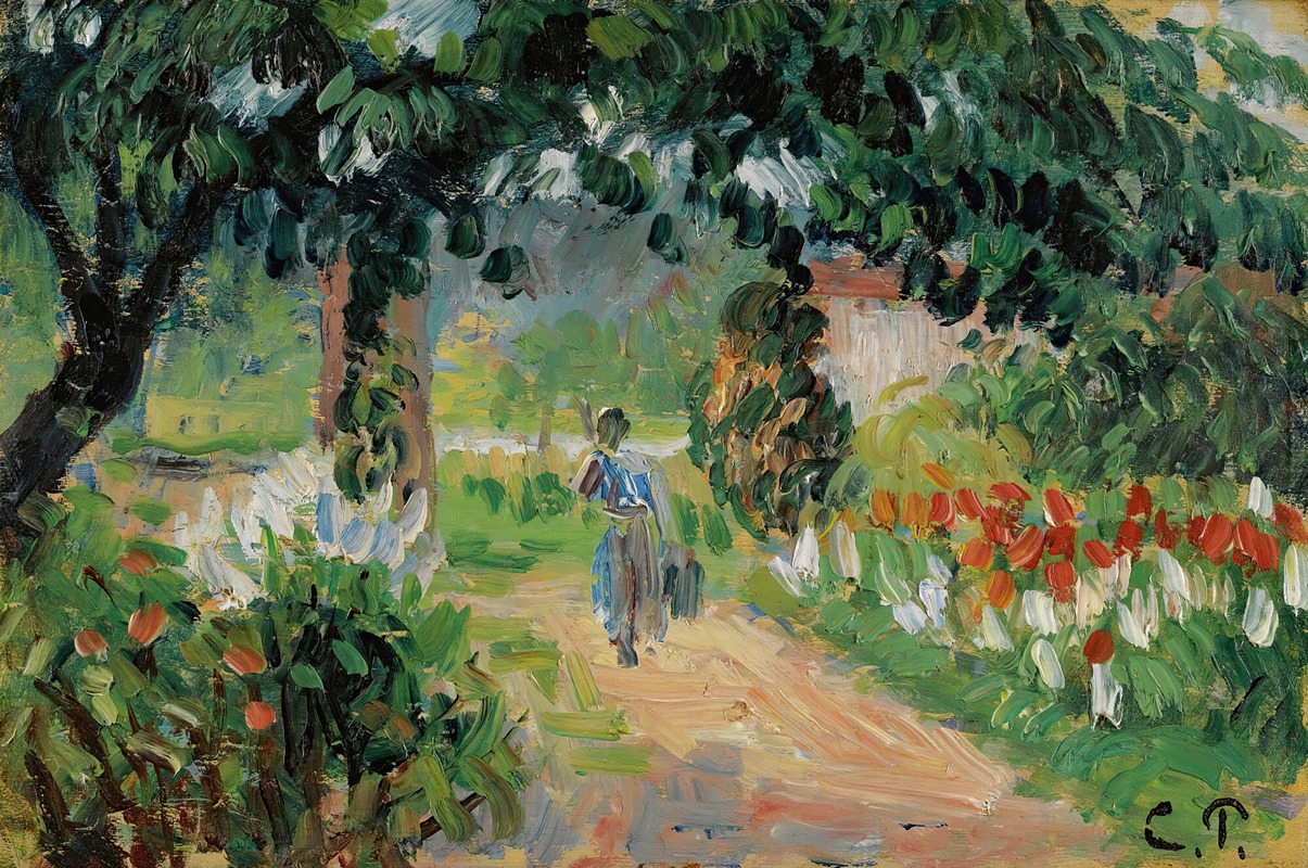 Camille Pissarro - L’allée Du Jardin D’eragny