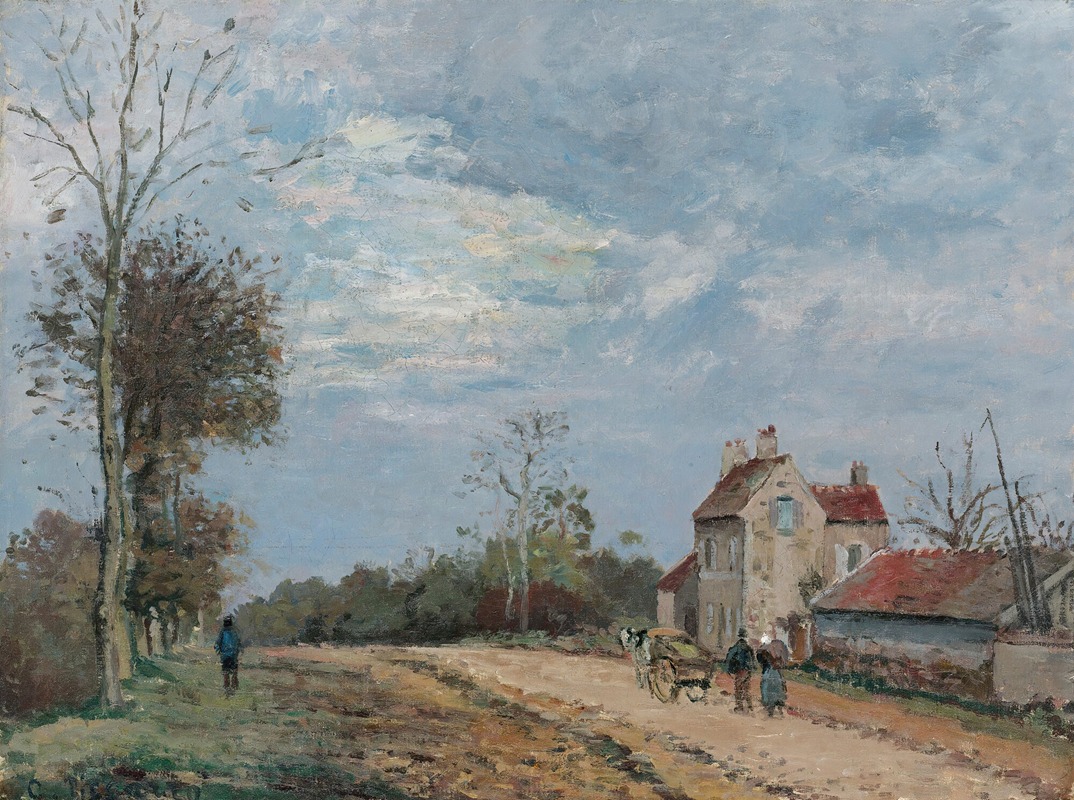 Camille Pissarro - La Maison De Monsieur Musy, Route De Marly, Louveciennes