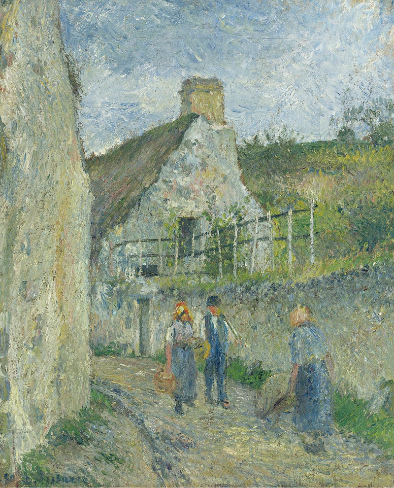Camille Pissarro - Rue Des Roches Au Valhermeil, Auvers Sur Oise