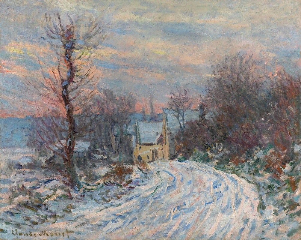 Claude Monet - L’entrée De Giverny En Hiver