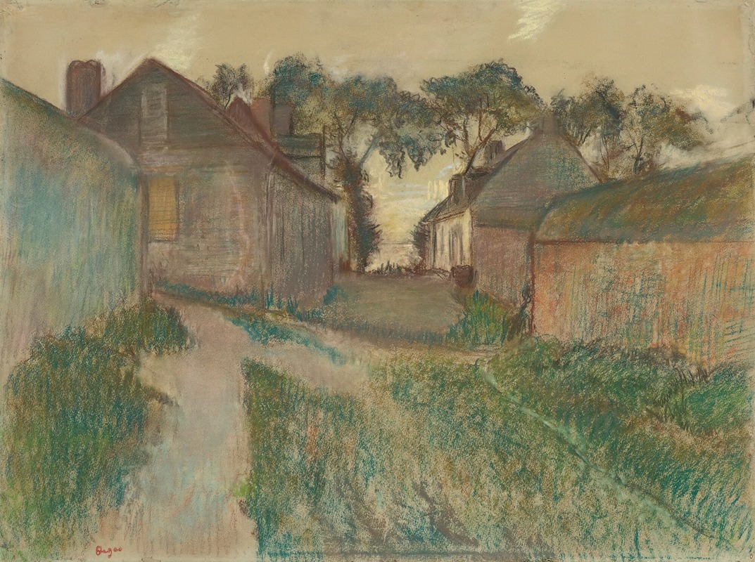 Edgar Degas - La Rue Quesnoy, Saint-Valéry-Sur-Somme