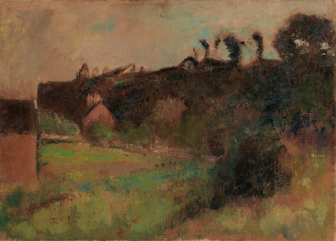 Edgar Degas - Maisons Au Pied D’une Falaise