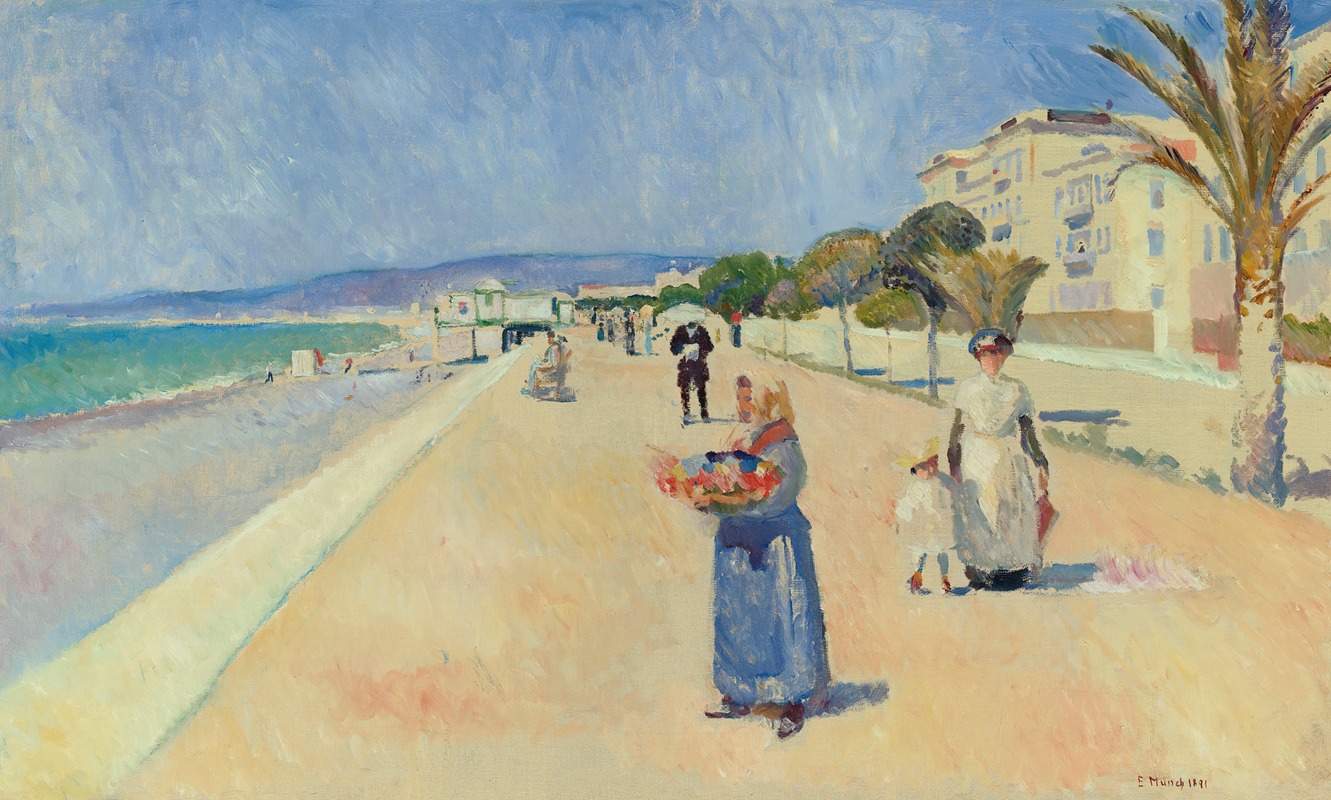 Edvard Munch - Morgen På Promenade Des Anglais (Morning On The Promenade Des Anglais)