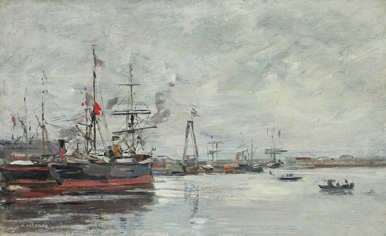 Eugène Boudin - Le Havre. Le Port