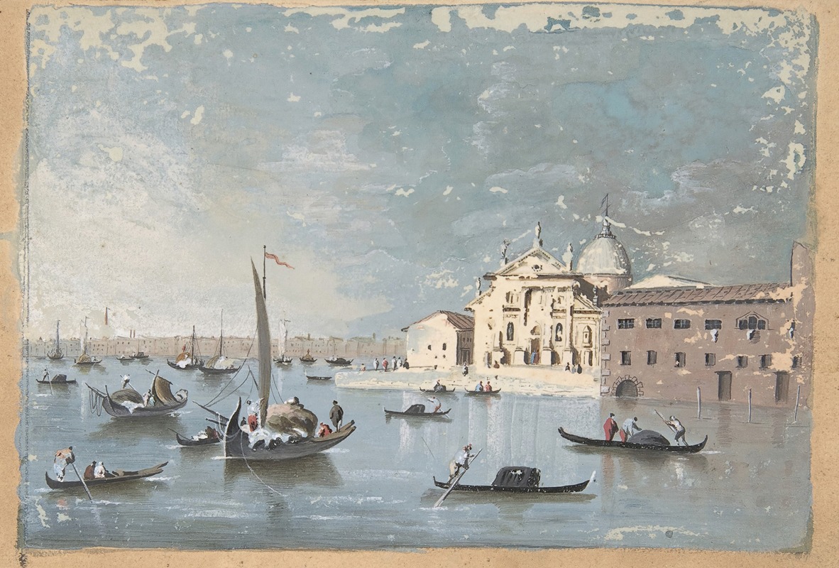 Giacomo Guardi - View of the Isola di San Giorgio Maggiore