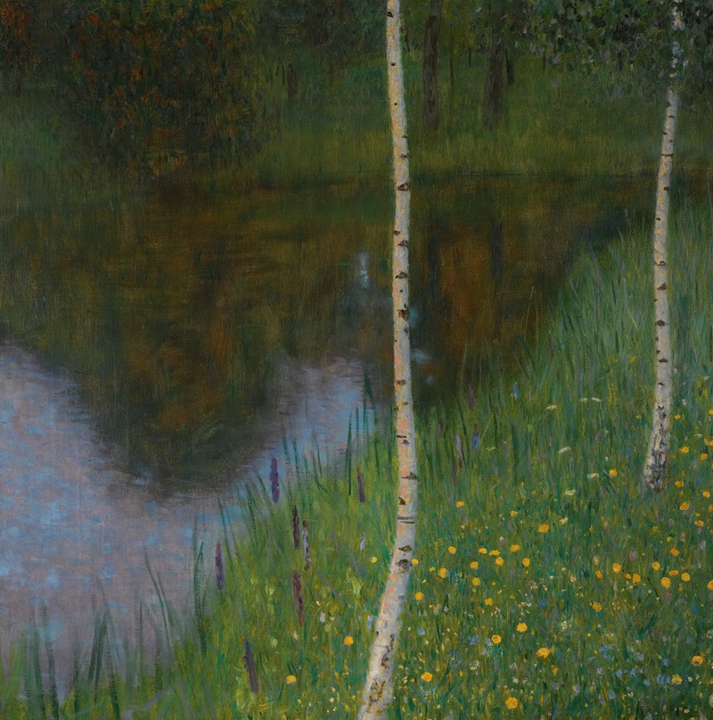 Gustav Klimt - Lakeshore With Birches