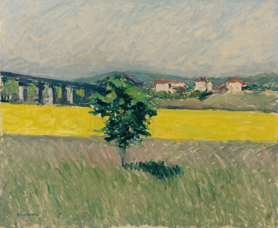 Gustave Caillebotte - Prairie Au Pont D’argenteuil