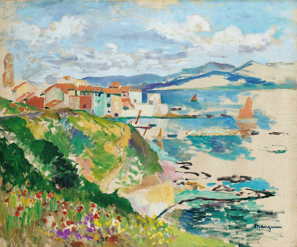 Henri Manguin - Vue Sur La Ponche, Saint-Tropez