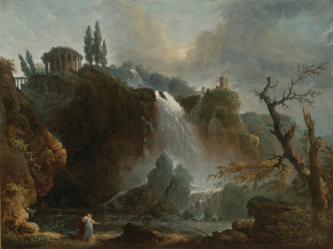 Hubert Robert - The Cascades At Tivoli