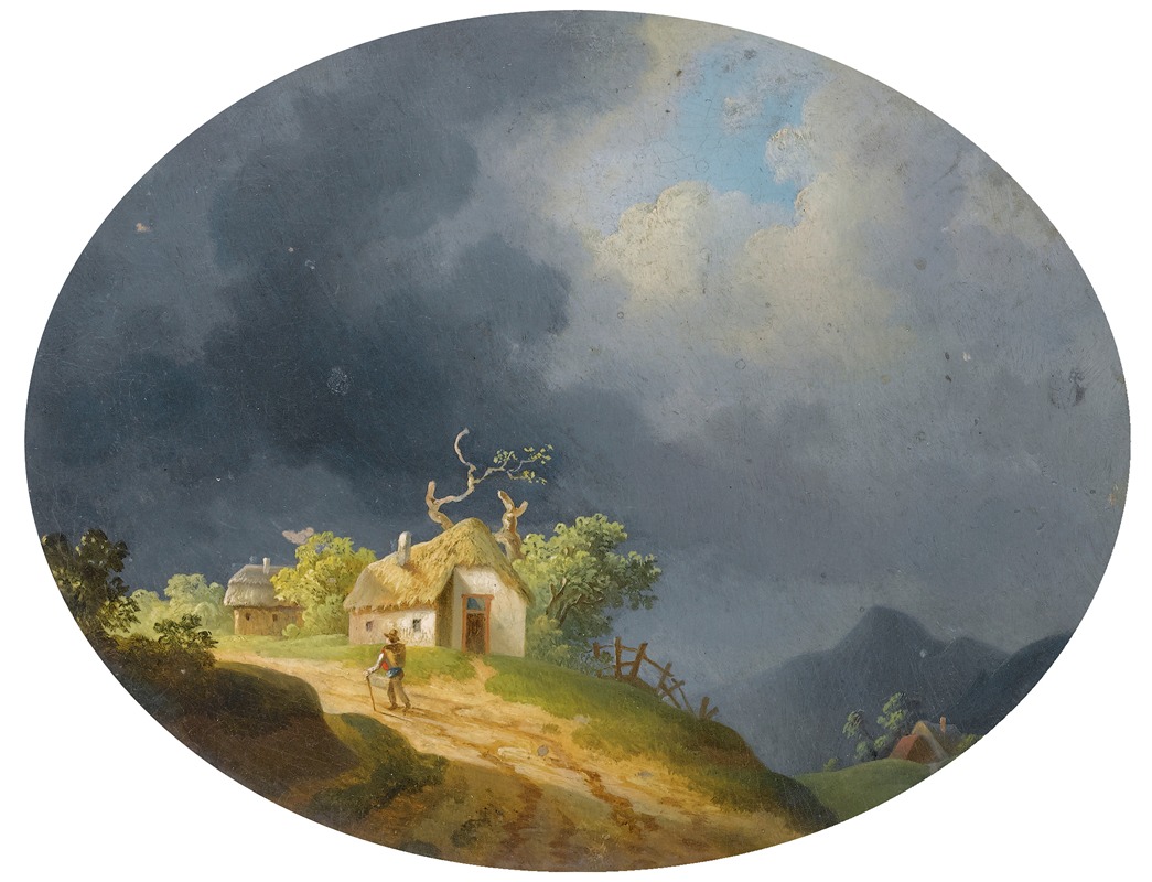 Ignaz Raffalt - Stormy Landscape