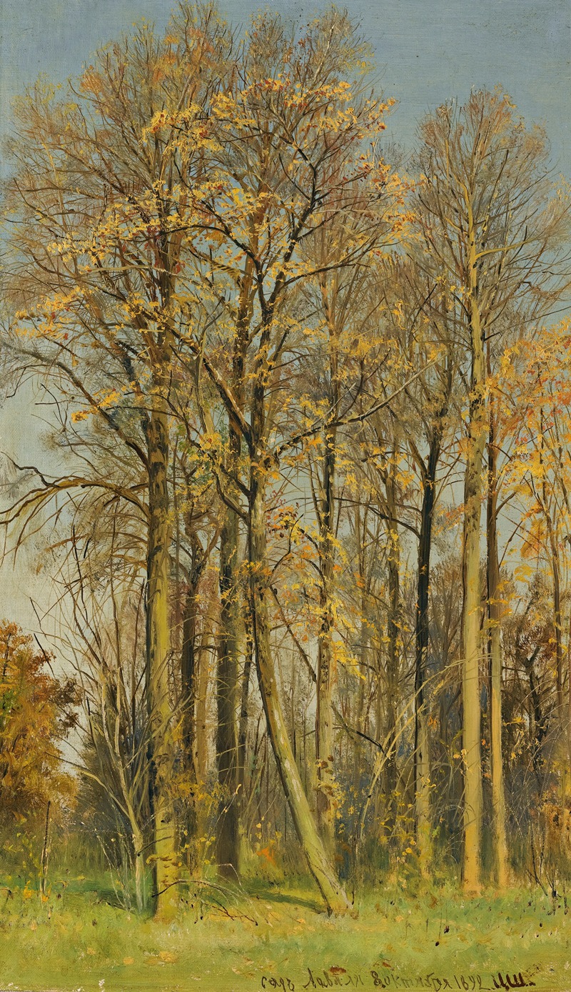 Ivan Ivanovich Shishkin - Rowan Trees In Autumn