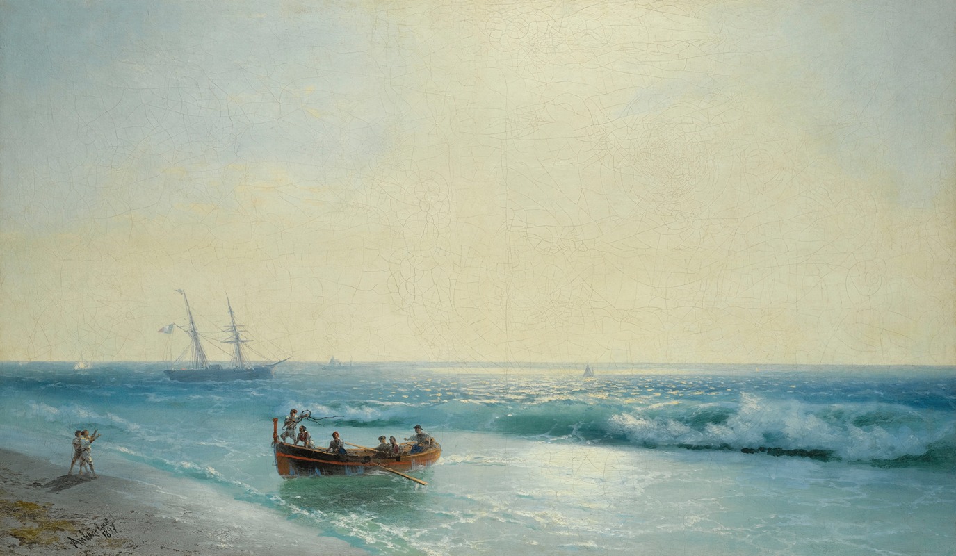 Ivan Konstantinovich Aivazovsky - Sailors Coming Ashore