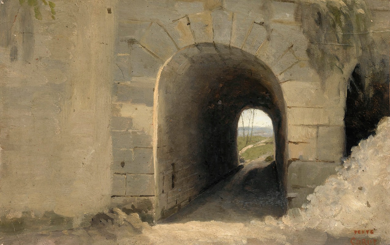 Jean-Baptiste-Camille Corot - Auteuil-Un Passage Vouté