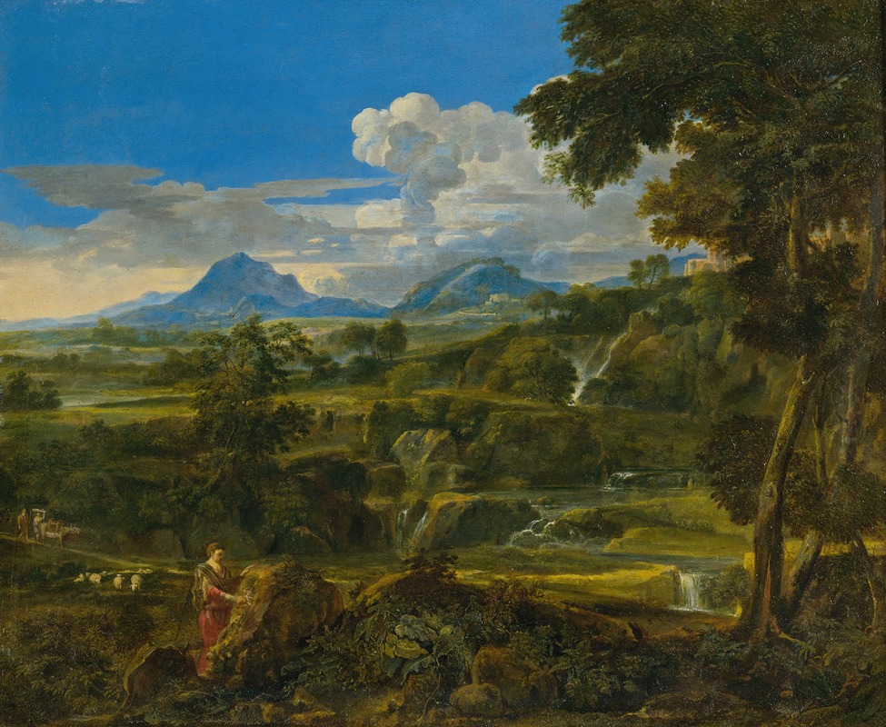 Jean-François Millet - Landscape With Shepherds