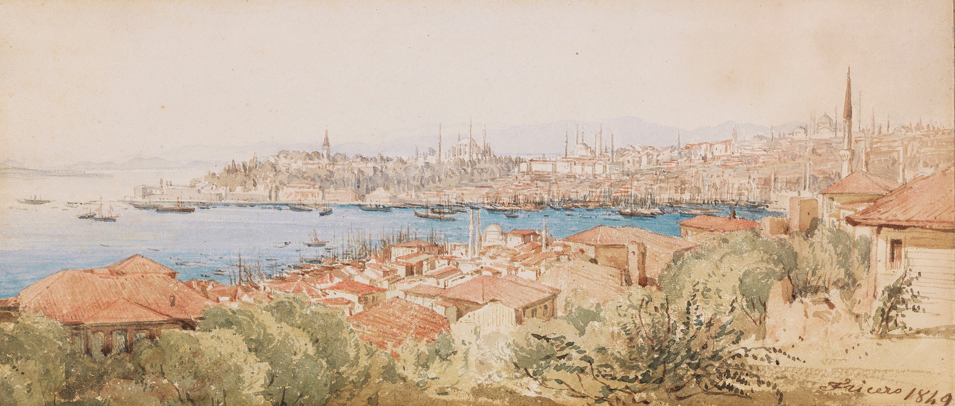 Joseph Fricero - Blick über Istanbul