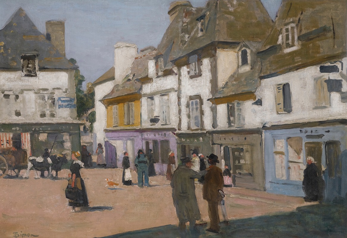 Lucien Simon - Place au Beurre, Quimper