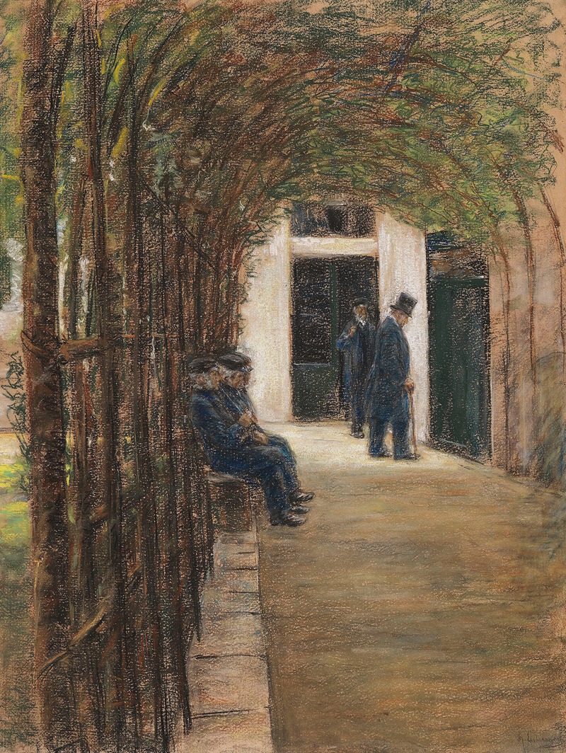 Max Liebermann - Altmännerhaus in Amsterdam (Garten im Brentanostift in Amsterdam)