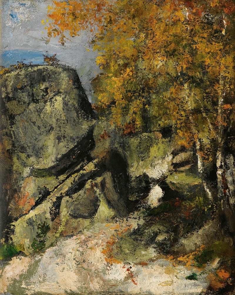 Paul Cézanne - Rochers Dans La Fôret, Fontainebleau