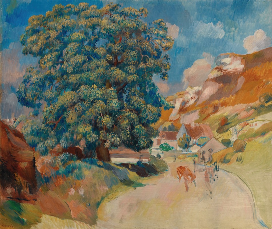 Pierre-Auguste Renoir - Le Grand Arbre Au Bord De La Route