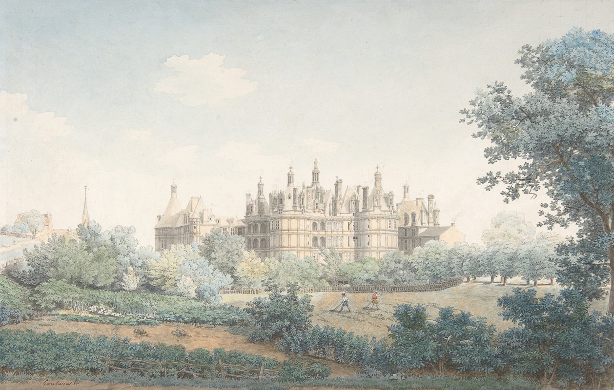 Simon Mathurin Lantara - The Château of Chambord Seen from the Southwest