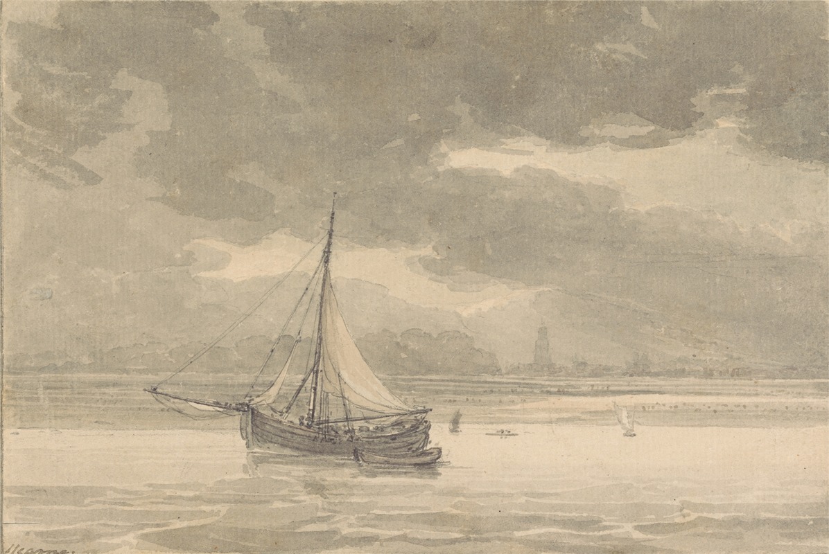 Thomas Hearne - The Thames from the Ship Inn, Greenwich