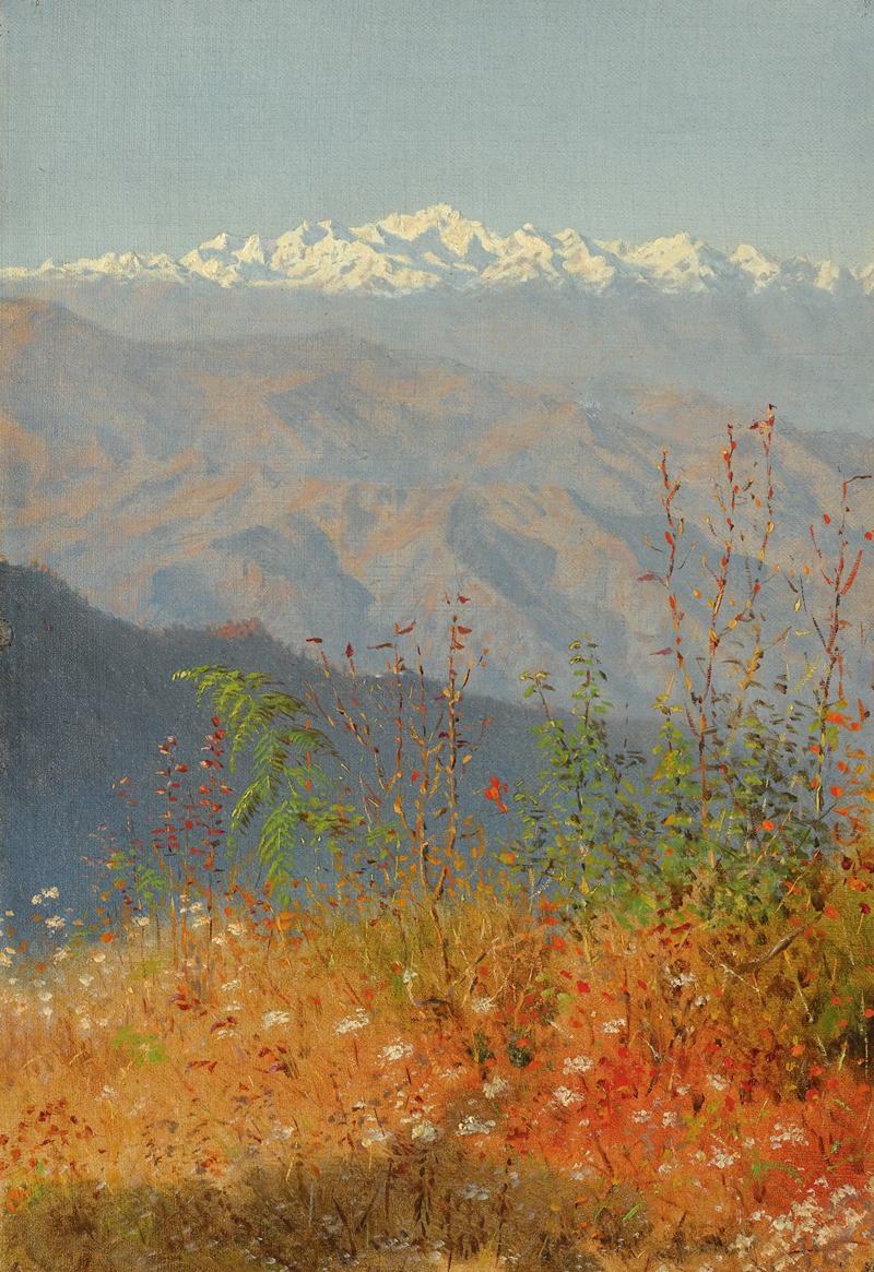 Vasily Vereshchagin - Sunset In The Himalayas